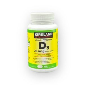 کپسول ویتامین D3 کرکلند دو قلو Kirkland  (۳۶۰عددی)