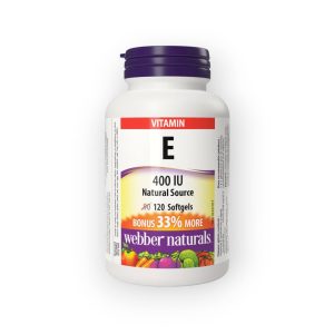 کپسول ویتامین E وبر نچرالز سافت‌ژل - Webber Naturals 400 IU(۱۲۰ عددی)