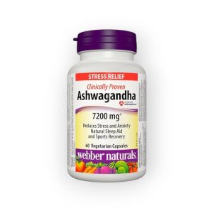 کپسول آشواگاندا وبر نچرالز ۷۲۰۰ میلی گرم  Ashwagandha (۶۰ عددی)