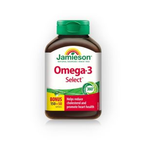 کپسول سلکت امگا ۳ جمیسون Jamieson (۲۰۰ عددی)